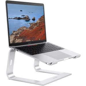 Laptop Stand, Laptop Riser, Aluminum Laptop Holder Computer Stand Mount for Desk, Compatible with MacBook