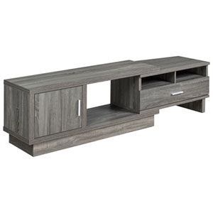 Brassex 18032 48" Solid Wood TV Stand - Grey