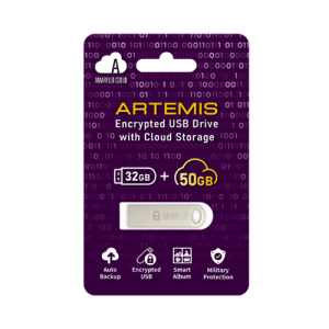 Amaryllo Artemis 50GB Cloud Flash Drive with Auto-Backup