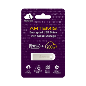Amaryllo Artemis 200GB Cloud Flash Drive with Auto-Backup