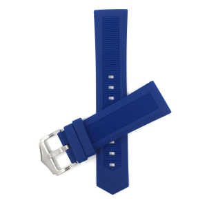 Bandini Waterproof Soft Black Rubber Silicone Smart Watch Band Strap For Garmin Venu Sq - 20mm, Blue