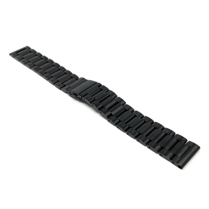 Bandini Mens Metal Smart Watch Band Strap For Skagen Falster 2 and 3, Jorn - 22mm, Black