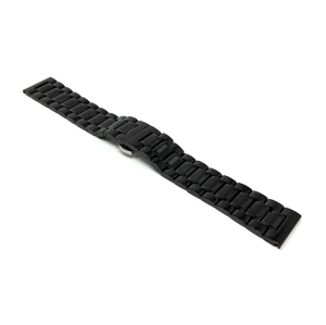 Bandini Stainless Steel Smart Watch Band Strap, Removable Links For Michael Kors Bradshaw - 22mm, Black