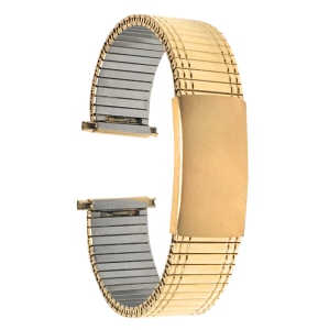 Bandini Adjustable Expansion Smart Watch Band, Stretch Strap For Withings Nokia Scanwatch, Steel HR 36mm, Move ECG - 18mm, Gold