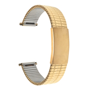 Bandini Adjustable Expansion Smart Watch Band for Men, Expandable Strap For Withings Nokia Scanwatch, Steel HR 36mm, Move ECG - 18mm, Gold