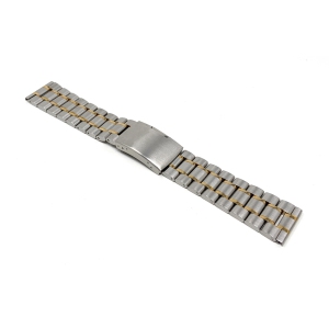 Bandini Stainless Steel Smart Watch Band Strap For Withings Nokia Steel HR 40mm, Horizon - 20mm, Silver / Gold
