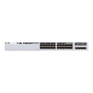 Cisco Catalyst 9300L - Network Essentials - switch - L3 - 24 x 10/100/1000 + 4 x 10 Gigabit SFP+ (uplink) - rack-mountable(C9300L-24T-4X-E)
