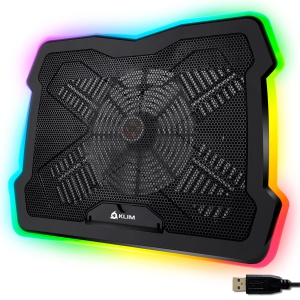 ??KLIM™ Ultimate + Laptop Cooling Stand with RGB backlighting + 11" - 17" + Gaming Laptop Cooling Pad for Desk + New 2022 +