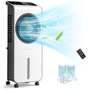 Costway Evaporative Air Cooler 3-in-1 Portable Swamp Cooling Fan w/ 12H Timer Remote