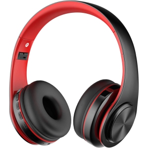 Dolaer Wireless Headphones Bluetooth 5.0 Over Ear Headphoens with Mic,Wired Headphones FM Radio&Micro SD/TF Card Supported,Hi-Fi Stereo &Comfortable Protein Earpads for TV MP3 Smar
