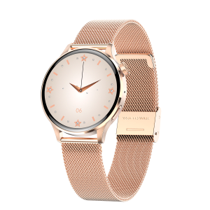 Ispektrum IS-GT3 33mm Stainless Steel Smartwatch with Calling, Heart Rate Monitor, and Steps Tracking - Gold
