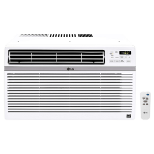 LG 3-in-1 Window Air Conditioner - 10000 BTU (450 sq ft Coverage) - Remote - White