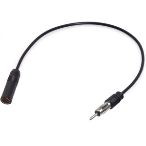 Car Radio Antenna Extension Cable 50cm / 20 inch FM AM Radio Car Antenna Extension Cable Cord DIN Plug Connector Coaxial Cable for Vehicle Truck Car Stereo Head Unit CD Medi