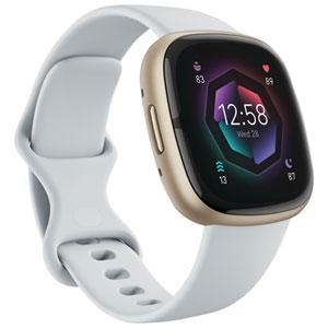 Fitbit Sense 2 Aluminum Smartwatch with Calling, Heart Rate Monitor, GPS & 3 months Google Health Premium - Pale Gold
