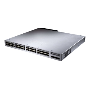 Cisco Catalyst 9300L - Network Essentials - switch - L3 - 48 x 10/100/1000 + 4 x 10 Gigabit SFP+ (uplink) - rack-mountable(C9300L-48T-4X-E)