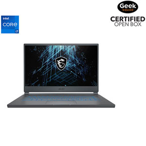 Open Box - MSI Stealth 15M 15.6" Gaming Laptop -Grey (Intel Core i7-11375H/512GB SSD/16GB RAM/ RTX 3060)