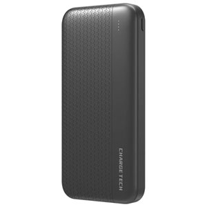 ChargeTech 20000 mAh Dual USB Power Bank - Black