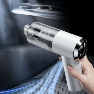 ISTAR 7.4V Cordless Handheld Vacuum for Car & Upholstery with 6000Pa Suction, 25 min Runtime, LED Light, HEPA, Nozzles - White