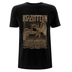 Promuco Percussion Led Zeppelin T-Shirt – Faded Falling Black T, Small