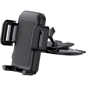 Cell Phone Holder for Car, CD Slot Car Phone Mount, One Button Release Easy Installation CD Player Car Phone Holder Mount Compatible with iPhone 13 12 Mini 11 Pro XR XS MAX Galaxy