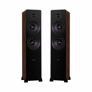 Fluance Ai81 Powered 2-Way Floorstanding Tower Speakers with 150W Built-in Amplifier for TV, Turntable, PC and Bluetooth