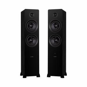 Fluance Ai81 Powered 2-Way Floorstanding Tower Speakers with 150W Built-in Amplifier for TV, Turntable, PC and Bluetooth
