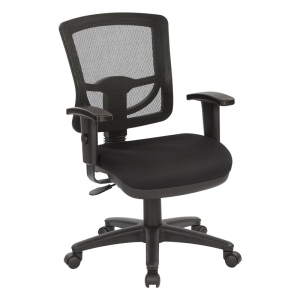 ProGrid Chaise de travail dos Mesh avec noir rembourré FreeFlex Siège en tissu
