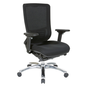 ProGrid Chaise de gestionnaire en tissu noir charbon