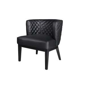 Boss Chaise Accent Ava Quilted de bureau en noir