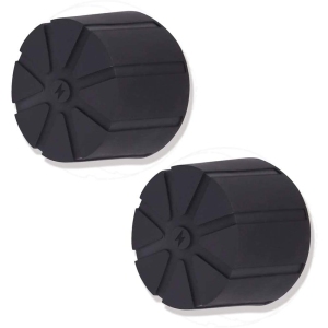 2 Piece Soft Silicone Protective Lens Caps Cover, Universal Fit - Drop-Proof Dust-Proof Scratch-Proof Waterproof for 99% DSLR Lenses (65-88mm Black)