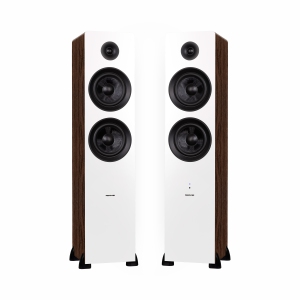 Fluance Ai81 Powered 2-Way Floorstanding Tower Speakers with 150W Built-in Amplifier for TV, Turntable, PC and Bluetooth