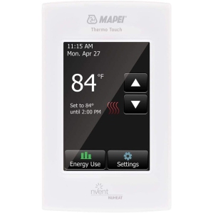 Mapei 2855201 Touchscreen Programmable Radiant Floor Heating Thermostat