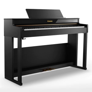 Donner DDP-400 88 Key Progressive Hammer Action Weighted Digital Piano with Furniture Stand & 3 Pedal for Professional