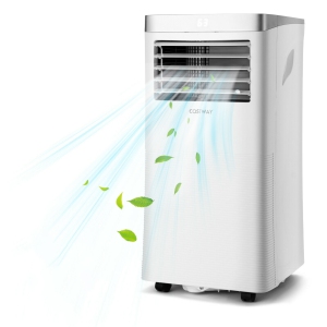 Slickblue 3-in-1 Portable Air Conditioner - 10000 BTU (1 sq ft Coverage) - Window Kit, Remote