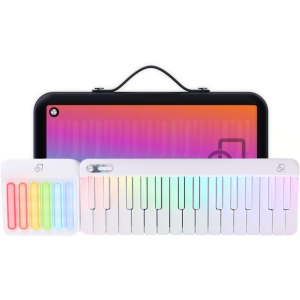 PopuPiano Smart Portable Piano + PopuBag - Sparkling White