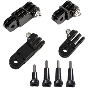 3-Way Adjustable Extension Pivot Arm Adapter Set- Long & Short Straight Joints Connector Convertor 35mm/50mm (2x Same Direction + 2x Reverse) with 4 Thumb Screws for Gopr