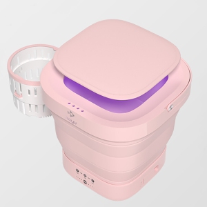 Ecpro Compact / Portable Washer with Turbo/Speed Wash - pink