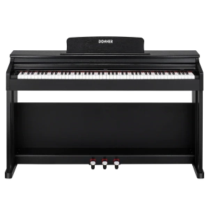 Donner DDP-100 88 Key Hammer Action Weighted Upright Digital Piano with Furniture Stand & 3 Pedal for Beginner