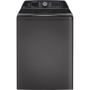GE Profile 6.2 Cu. Ft. (IEC) Top Load Agitator Washer with Sanitize with Oxi, Microban, FlexDispense, and Wi-Fi - Energy Star (PTW700BPTDG) - Diamond Grey