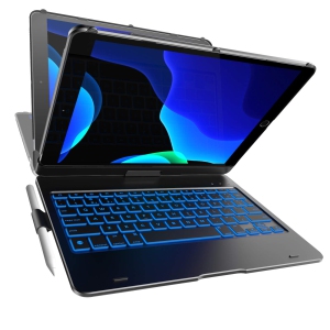 iPad Keyboard Case for 10.2 inch iPad 2021 9th & 8th & 7th Gen, Air 3, Pro 10.5 in 11 Colors - 10 Color Backlight, 7 Modes,