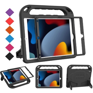 BMOUO Kids Case for New iPad 10.2 2021/2020/2019-iPad 9th/8th/7th Generation Case with Built-in Screen Protector,Shockproof