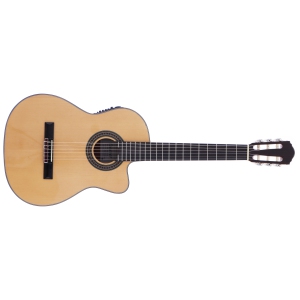 Denver Classical Cutaway Acoustic/Electric Guitar with Gigbag - 4/4 - Natural