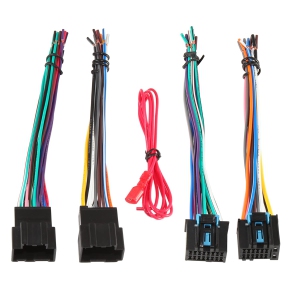 Car Radio Stereo Replacement Wiring Harness Male + Female Connector Plug Kit Compatible with 2006-2017 Chevy GMC Sierra Savana Buick
