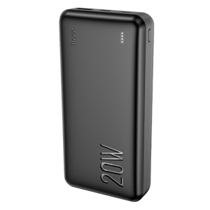 Hoco J87A Black Large Capacity Power Bank 20000 mAh Power Bank Micro-USB/Type-C/USB-A with LED Indicator