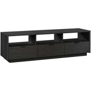 Pemberly Row Engineered Wood TV Stand For TVs Upto 70" in Raven Oak