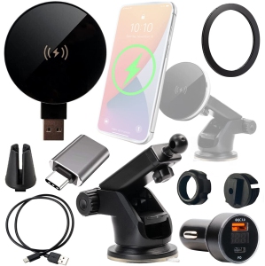 Ultimaxx Wireless Charger & Travel Kit with Wireless Qi Fast Charger