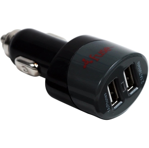 Fuse Car Charger 1 Port 1Amp (12 Pack Bulk) 6 Black, 4 White, 2 Pink