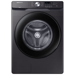 Samsung 5.2 Cu. Ft. (IEC) Front Load Washer with Steam and Sanitize Cycle - Energy Star (WF45T6000AV/A5) - Black