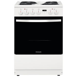 Frigidaire 24" 1.9 Cu. Ft. 4-Element Slide-In Gas Electric Range (FCFC241CAW) - White