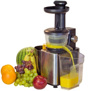 Total Chef Slow Juicer, Cold Press Juicing Machine for High Quality Nutrient-Dense Juice, Powerful Masticating Juice Extractor for Leafy Greens, Herbs, Wheatgrass, Fruits